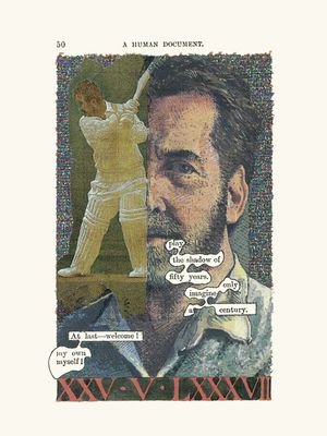 <cite>A Humument</cite>. Page 50 | Источник: <a href='https://www.tomphillips.co.uk/works/humument/slideshow/1-50/9677-page-50'>tomphillips.co.uk